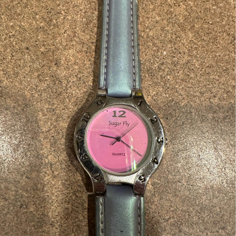 Sugarfly Pink and Silver Smartwatch